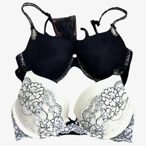 2 Bras - Victoria Secret Push Up Dream Angels Bras